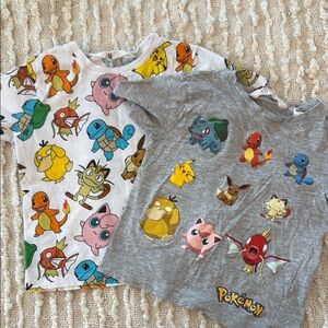 Pokemon Colorful Character T-Shirt Duo